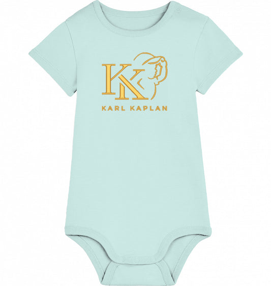 Mintfarbener Baby-Body aus Bio-Baumwolle von Karl Kaplan